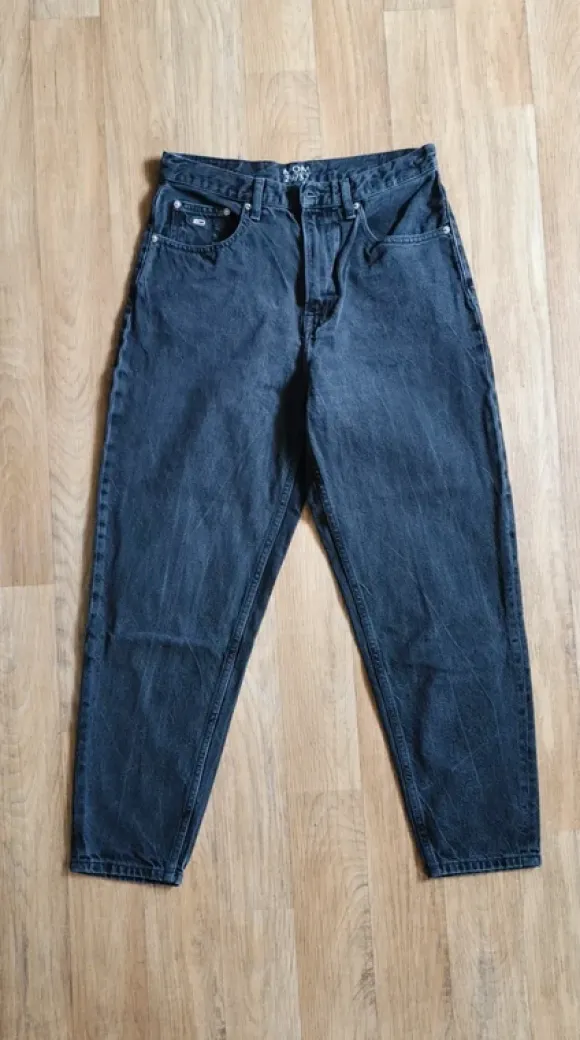 Mom Jeans Damen Tommy Jeans, Schwarz, Gr. 29x32(M/38)
