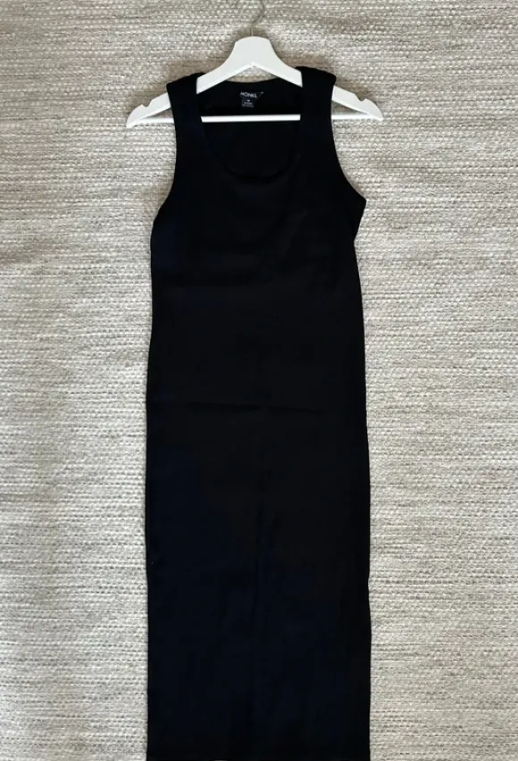 Monki enganliegendes bodycon maxikleid ripped stoff