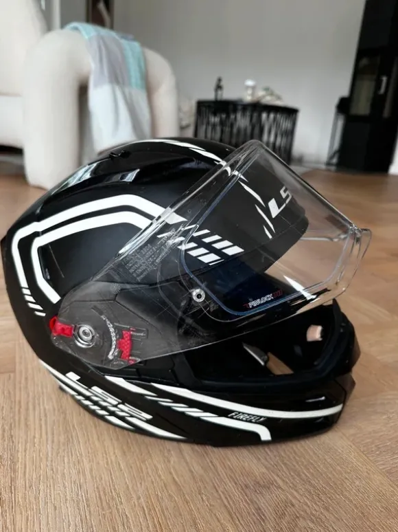 Motorradhelm schwarz Größe M LS2 Firefly