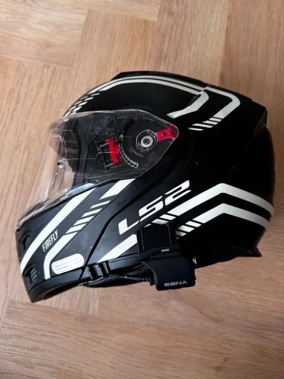 Motorradhelm schwarz Größe M LS2 Firefly