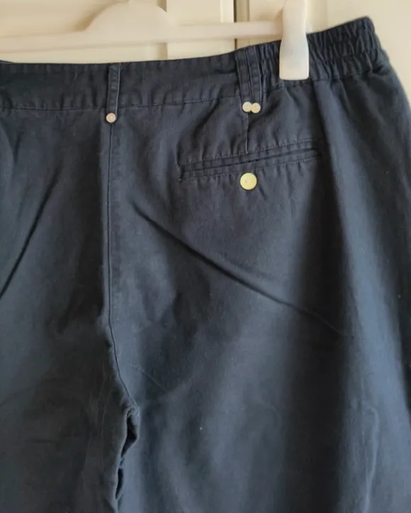 M&S Mode Leinenhosen dunkelblau Gr. 50