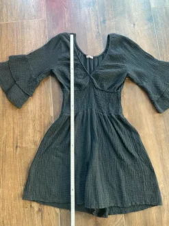 Musselin Jumpsuit Gr.S/M Schwarz