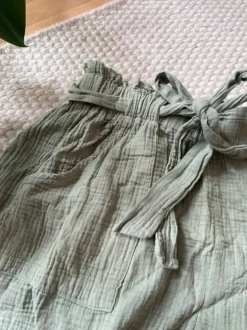 Musselin Shorts Paperbag mit Band zum binden