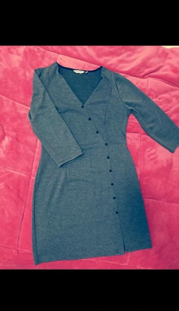 Naf Naf Kleid Grau Gr. L