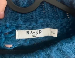 Nakd cradigan/Strickjacke blau L oversize