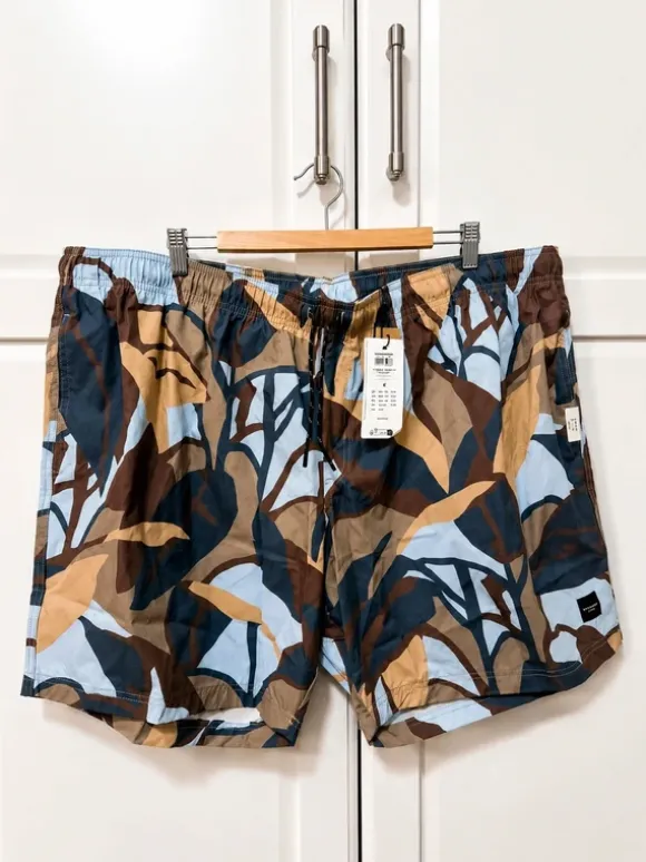 Neue Plus Size Badeshorts von Jack & Jones Fit + Erdtöne 3 XL
