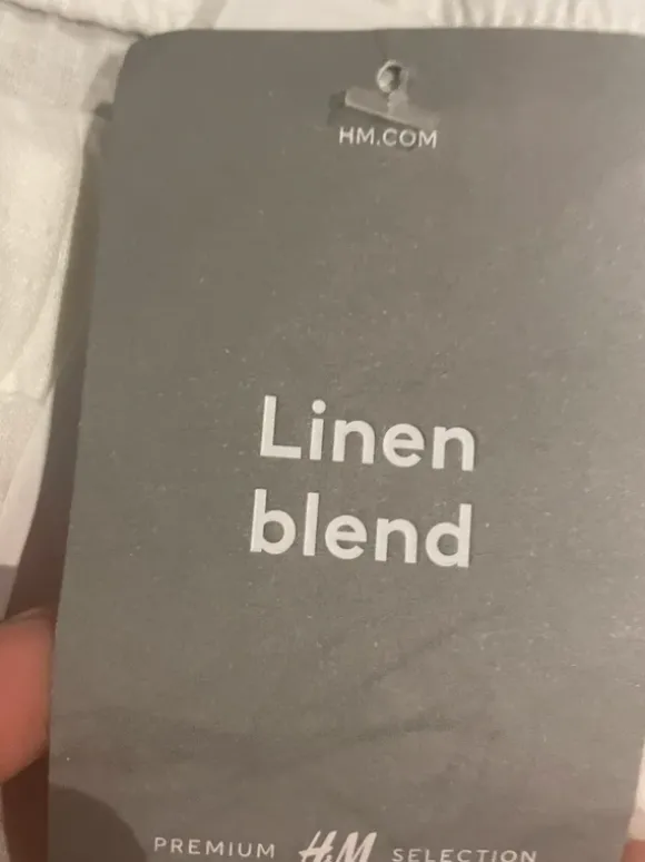 Neue weiße linen hose Damen