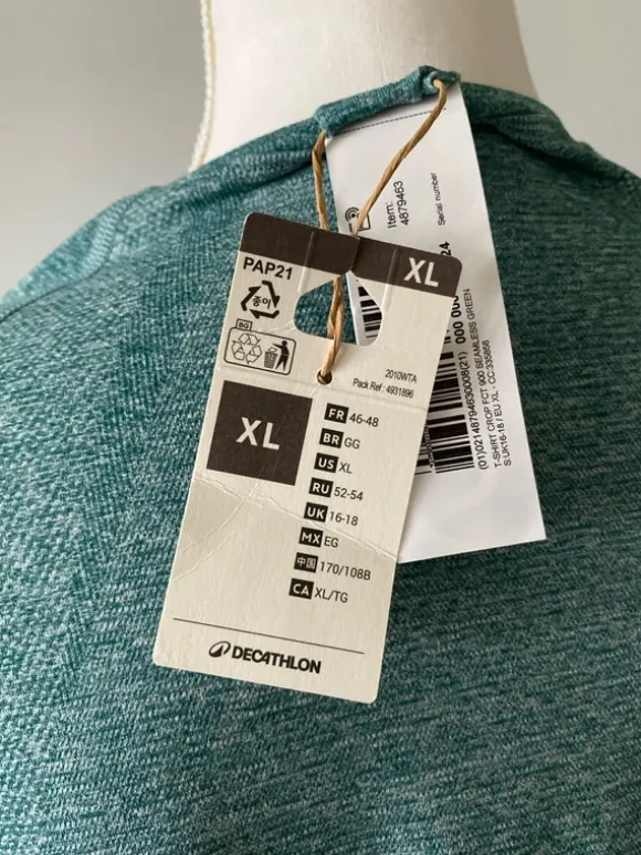 Neues cropped Sportshirt von Decathlon XL