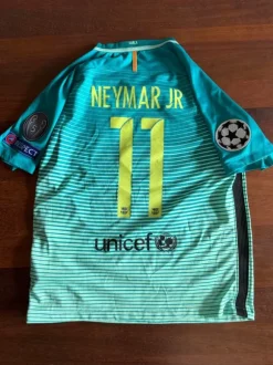 Neymar FC Barcelona 2016/17 Third Kit UCL