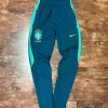 Nike Brasilien Tracksuit Dunkelgrün Fußball Trainingsanzug CBF Brazil Vintage Y2K Streetwear