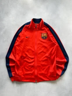 Nike FC Barcelona Trainingsanzug Rot Blau Größe M Track Jacket Y2K