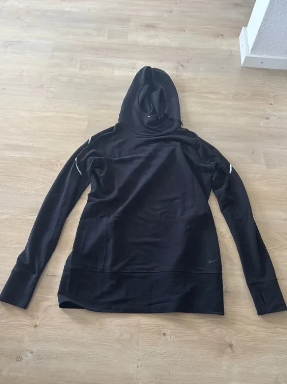 Nike Laufhoodie Gr.L schwarz mit Wolle