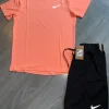 Nike Miller DRI-FIT set Koraal L