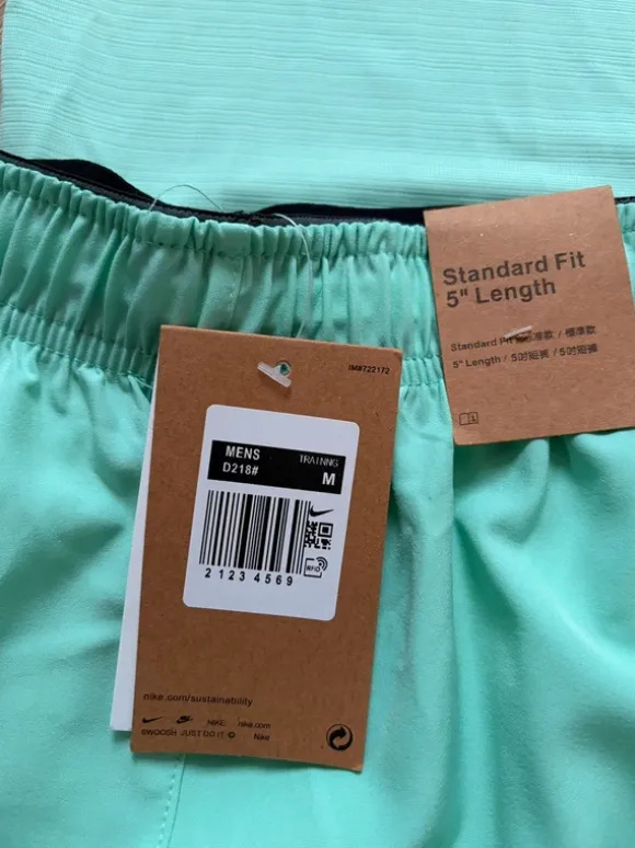 Nike Running Set - Mintgroen - Shirt & Short - Maat: M