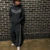 Nike Trainingsanzug Set – Schwarz/Grau – Vintage Streetwear