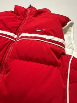 Nike Y2K Vintage Weste Rot Weiß Gr. XL Wendbar