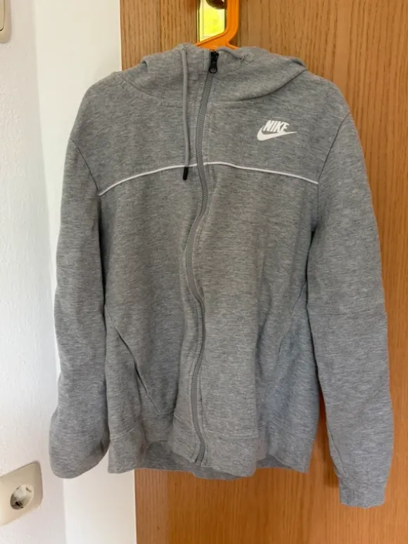 Nike Zip Hoodie in Grau, Größe S