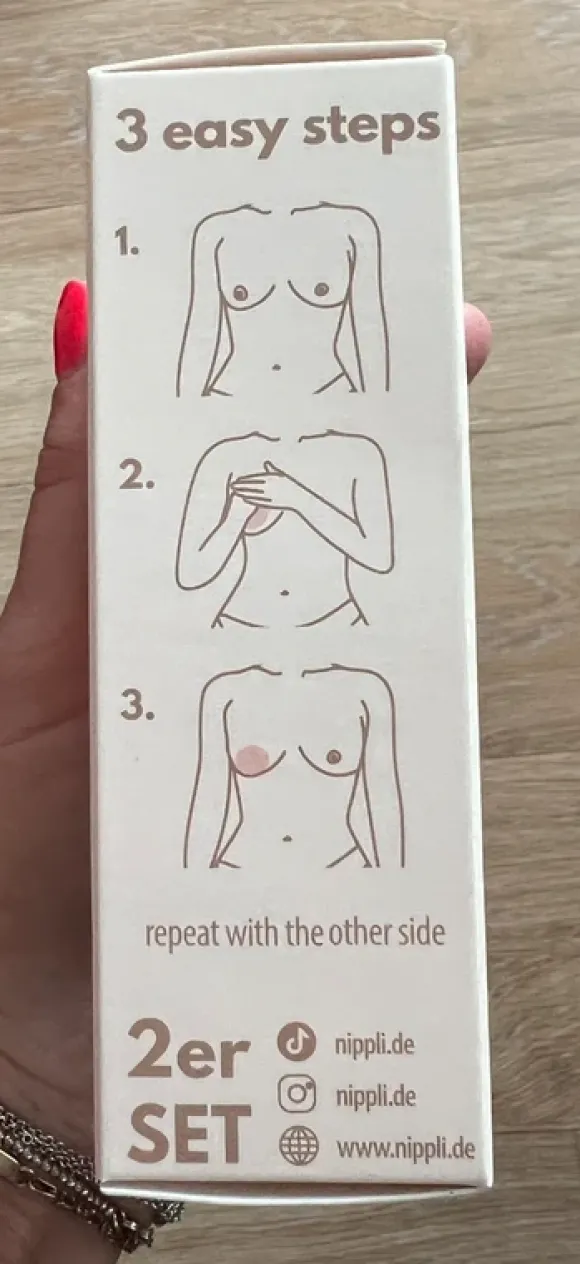 Nippli nipplecover nude selbsthaftend mit travel case