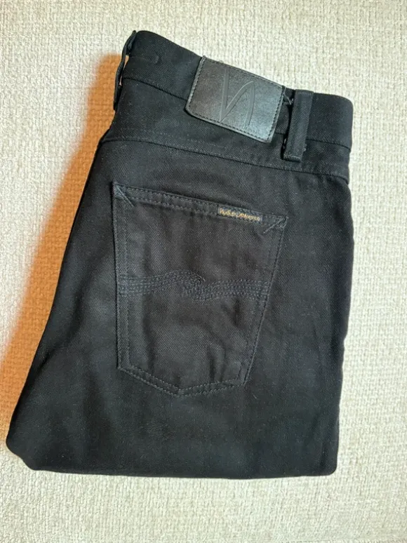Nudie Jeans 29/30 Schwarz Slim-Fit