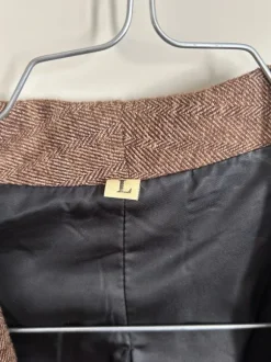Offen Blazer mit gerafften Ärmeln