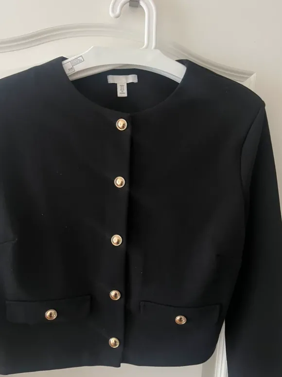 Old Money Blazer kurz M/38 schwarz gold