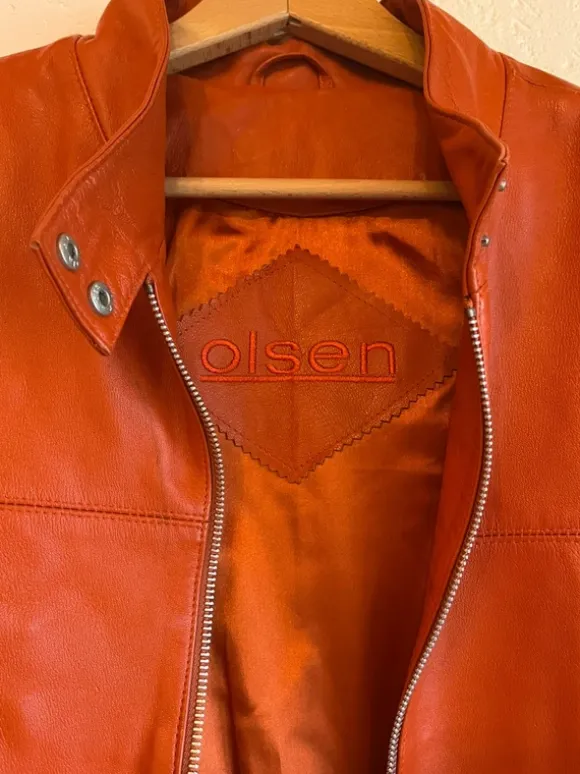 Olsen Vintage Echtlederjacke
