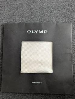Olymp Einstecktuch weiß und braun