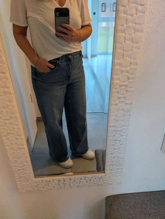 Only Jeans Madison Blush High Waist Wide, Größe XL/30, selten getragen