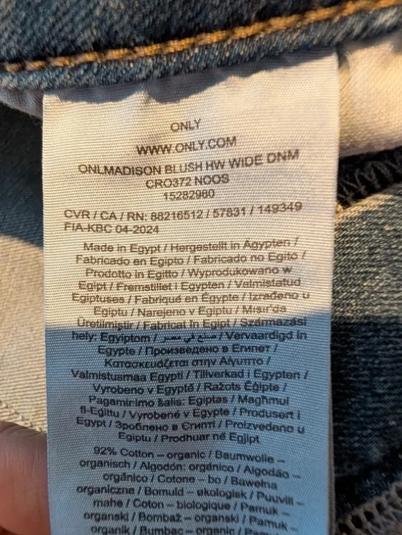 Only Jeans Madison Blush High Waist Wide, Größe XL/30, selten getragen