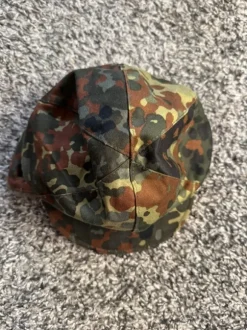 Original Bundeswehr Wintermütze Flecktarn Gr. 56 BW Ushanka 1996