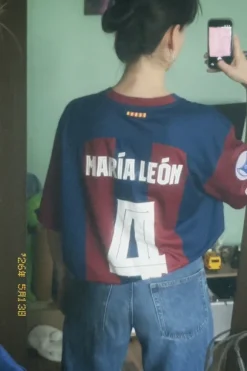 Original Mapi León FC Barcelona Femení Heimtrikot Größe XXL top Zustand