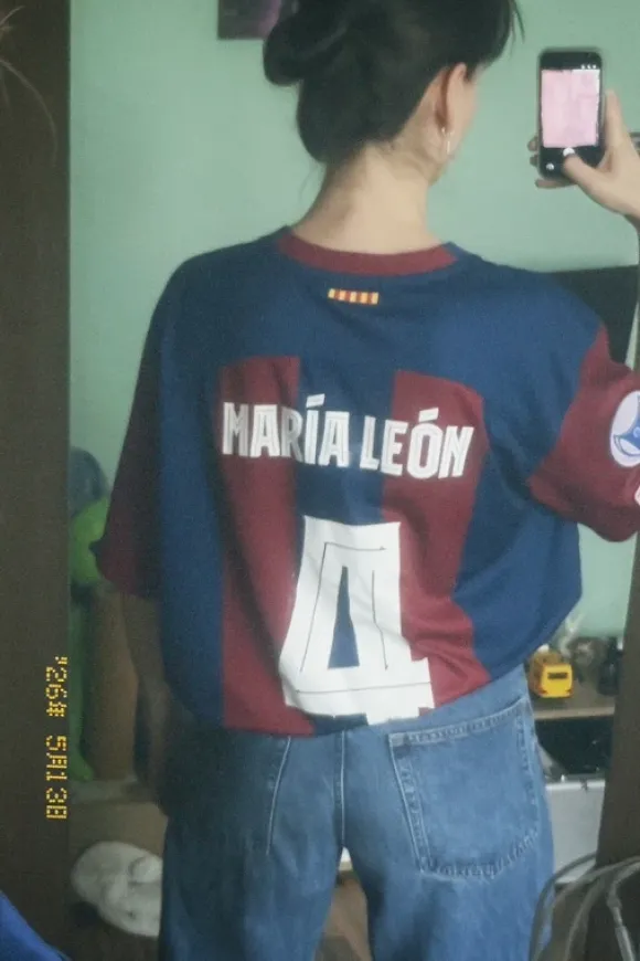 Original Mapi León FC Barcelona Femení Heimtrikot Größe XXL top Zustand