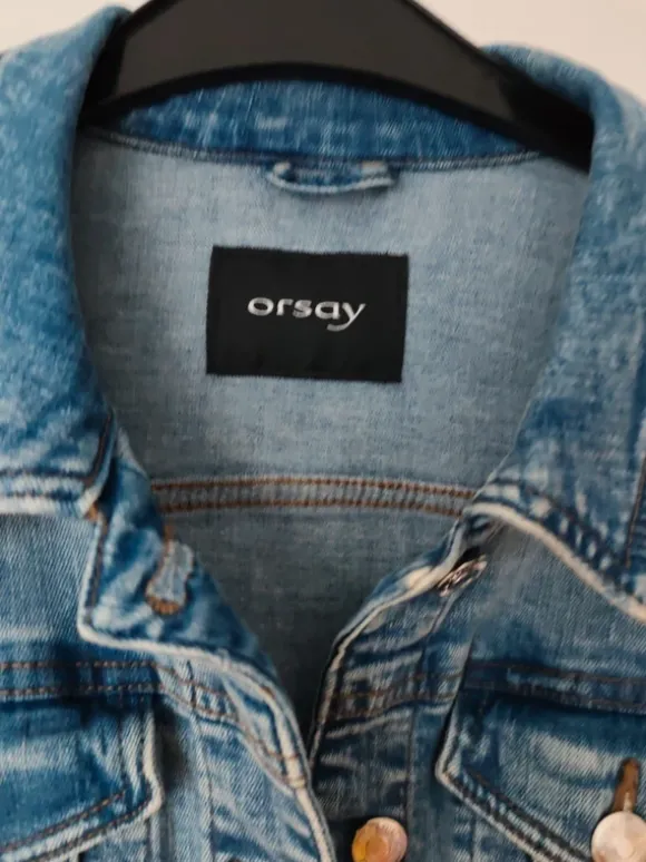 Orsay Jeansjacke im Used Look Gr. 38