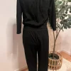 Overall/ Jumpsuit Schulterfrei Only schwarz Jersey Gr S/M