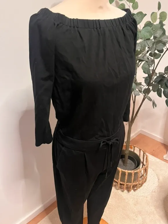 Overall/ Jumpsuit Schulterfrei Only schwarz Jersey Gr S/M