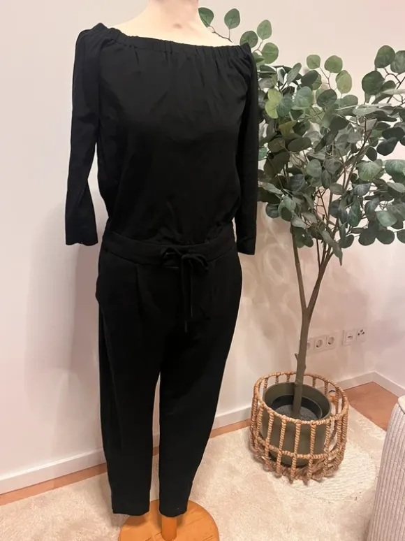 Overall/ Jumpsuit Schulterfrei Only schwarz Jersey Gr S/M