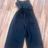 Overall schwarz mit Gürtel