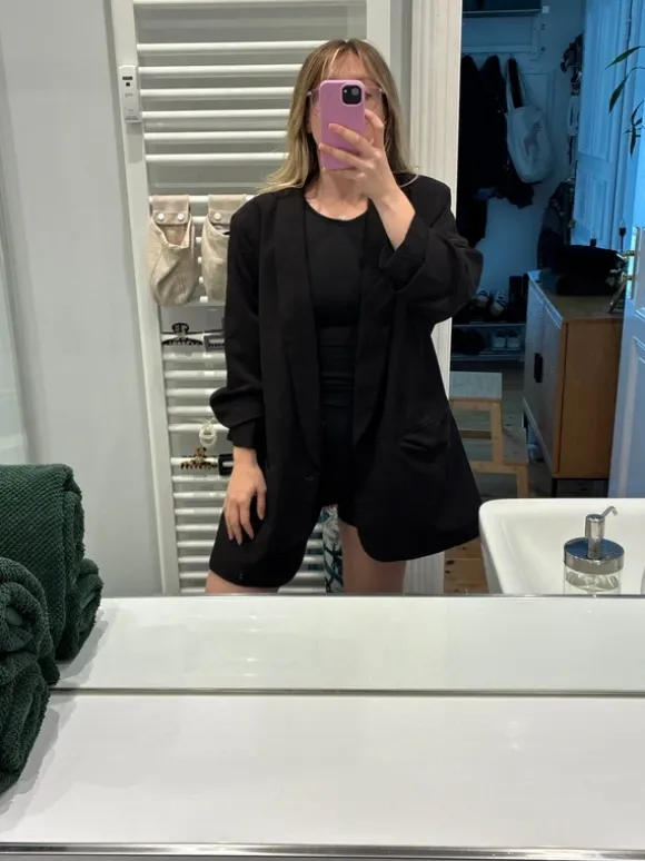 Oversized black jacket/suit jacket/blazer