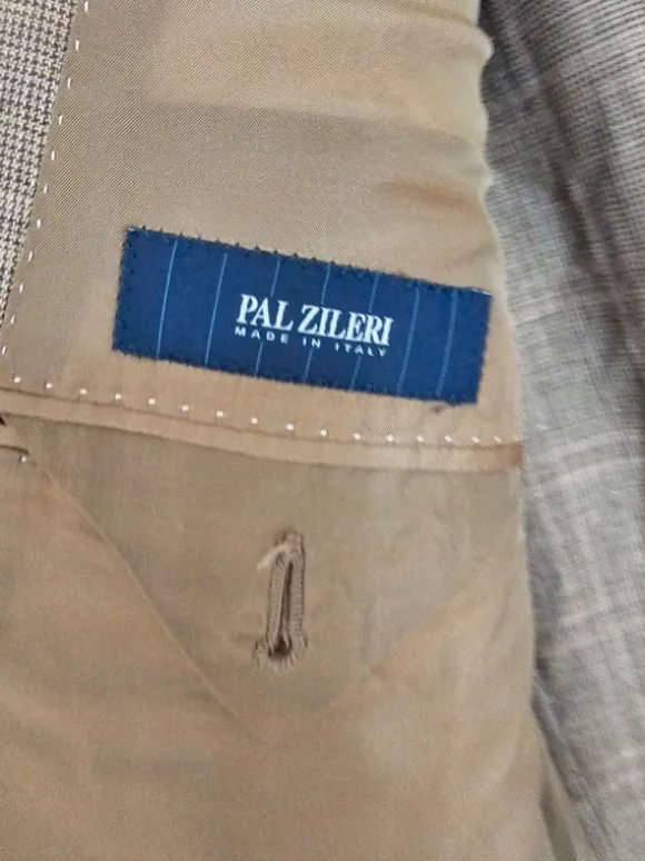 Pal Zileri Sakko aus Luxus E.Thomas Stoff - Mischung aus Wolle, Seide und Leinen.