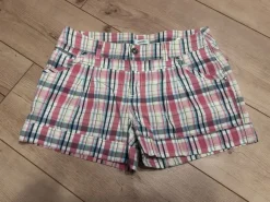 Pimkie Karo-Shorts / Kurze Hose – Gr. 36 – Beere/Rosa/Blau gemustert