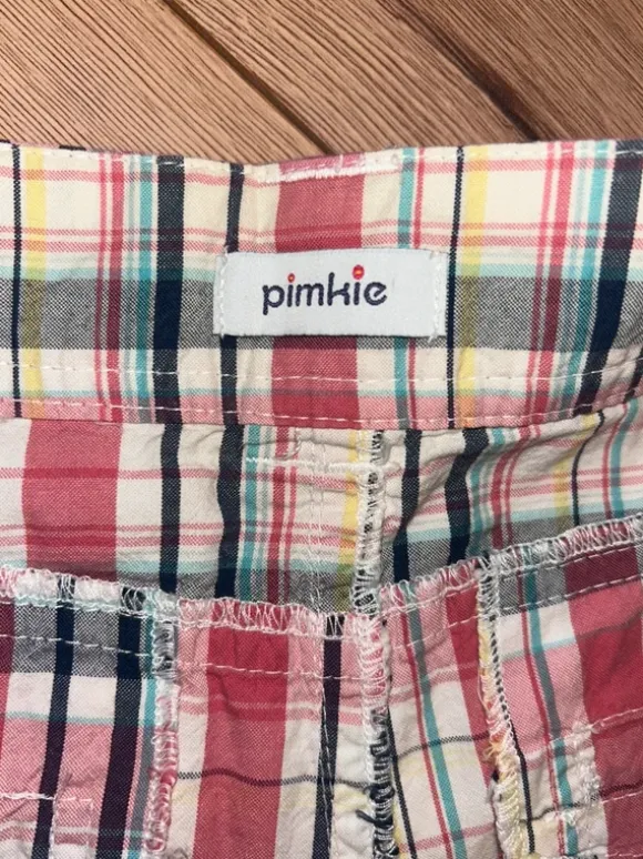 Pimkie Karo-Shorts / Kurze Hose – Gr. 36 – Beere/Rosa/Blau gemustert