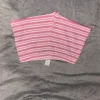 Pink weiß gestreifte kurze hose