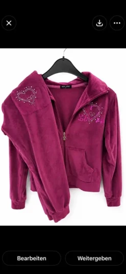 Pinker Velours Trainingsanzug 💖