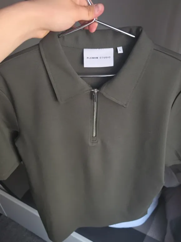 Plenum Studio Half-Zip Polo | olive/khaki | Size L