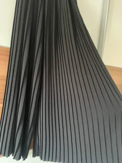 Plissee Hose Schwarz