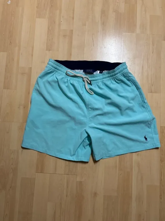 Polo Ralph Lauren Badehose Shorts Herren blau türkis gr L