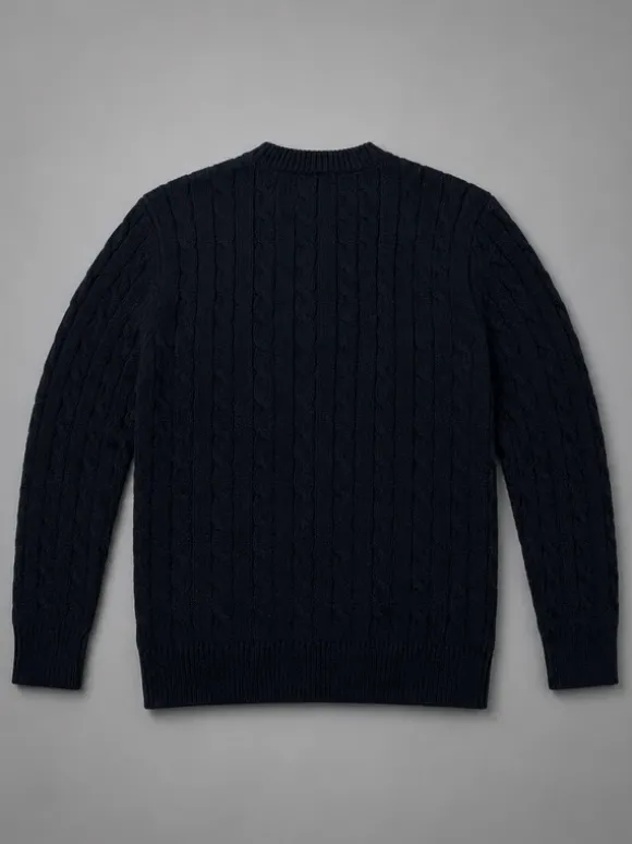 Polo Ralph Lauren Cable Knit Pullover schwarz Größe S Baumwolle Classic Fit