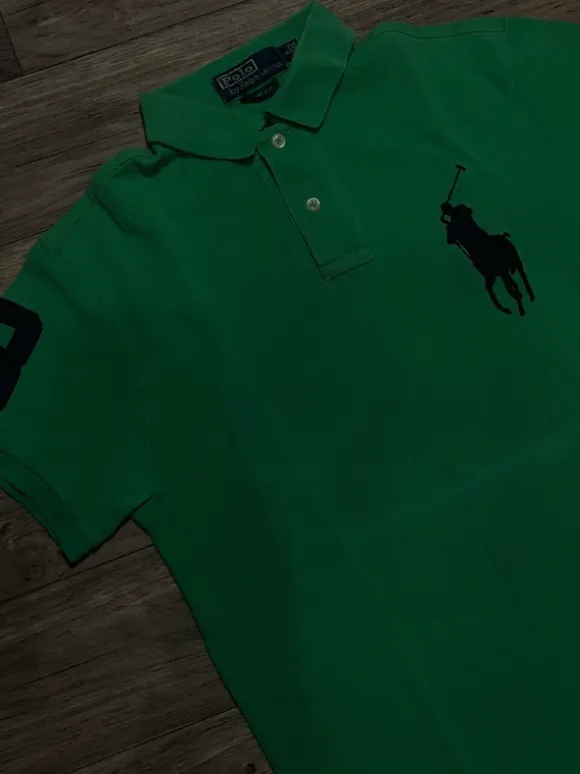 Polo Ralph Lauren Grünes Big Pony Polo Shirt – Top Zustand