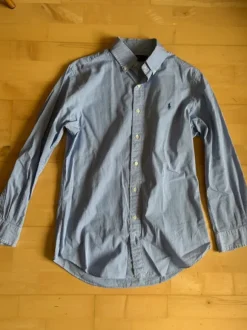 Polo Ralph Lauren Hemd Slim Fit M/ blau/weiss gestreift