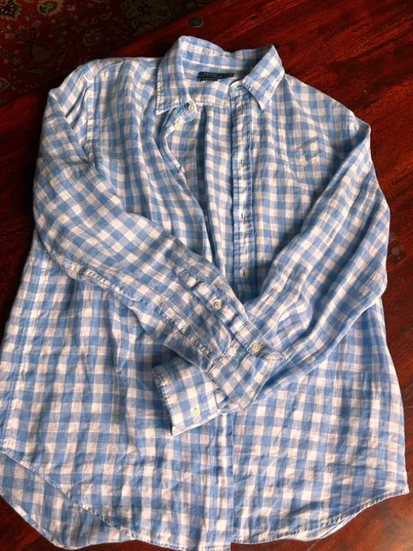 Polo Ralph Lauren Leinenhemd – Relaxed Fit – Größe L – 100 % Leinen